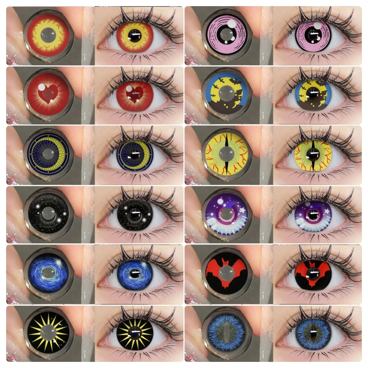 EYESHARE  Color Contact Lenses For Eyes 1Pair Anime Cosplay Colored Lenses Blue Halloween Lenses Contact Lens Beauty Makeup