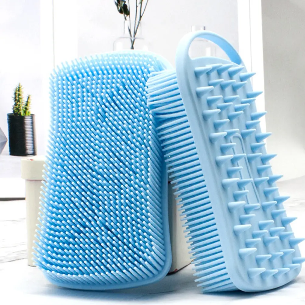 

3Pcs Square Silicone Bath Scrubbing Brushes Body Cleaning Brush Exfoliating Shower Skin Cleaner Tools Bath Scrubber
