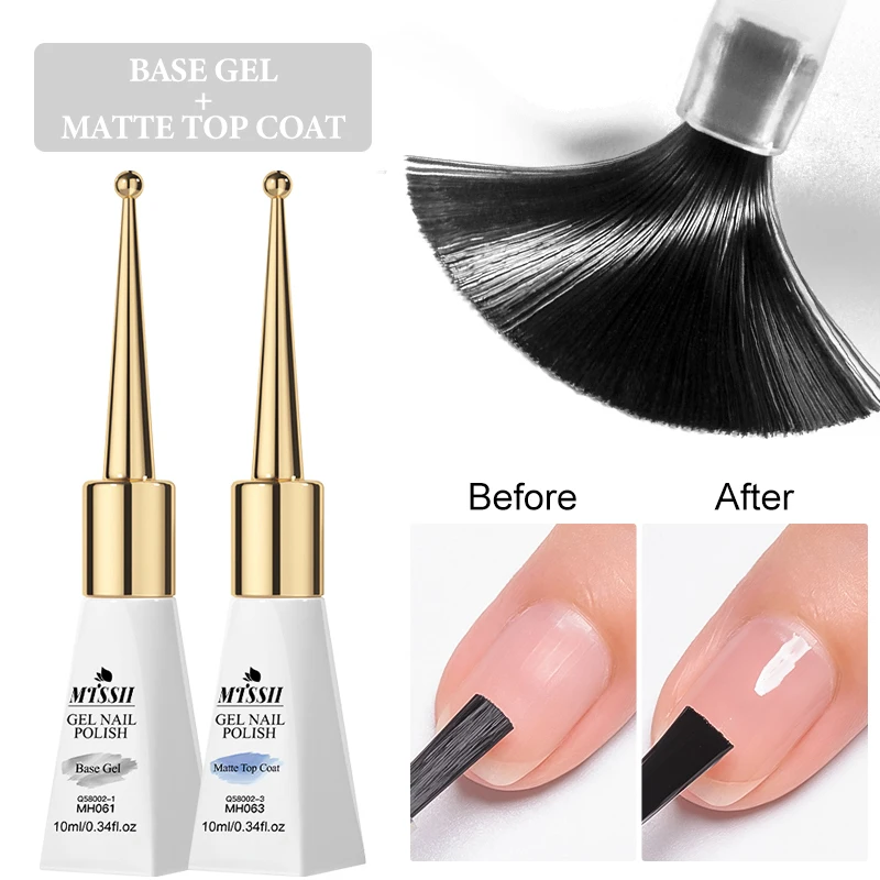 10ml ขวดแก้ว Super Top Coat ฐานเจลไม่มีเช็ด Matte Top Coat ยาวนาน UV Soak Off เจลผสมภาษาโปลิชคําฟังก์ชั่นเจล