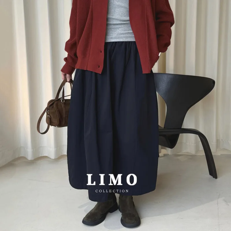 

LIMO 2025 Новая женская струящаяся юбка с высокой талией, весна-лето, хлопок для повседневной носки, качественная дизайнерская эстетика