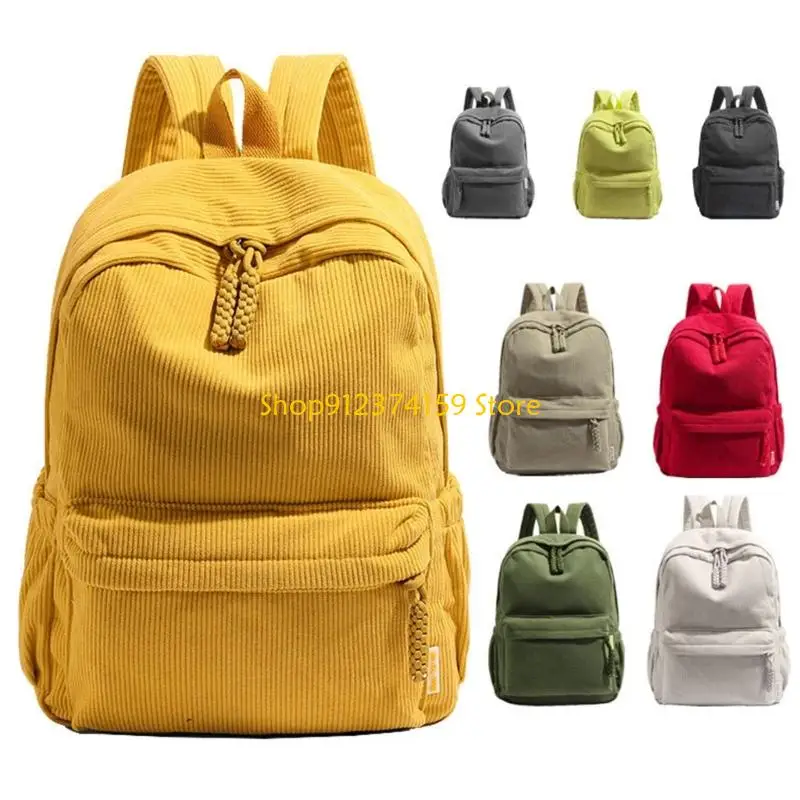 g5ae-stylish-backpacks-korean-trendy-daypack-lightweight-corduroy-laptop-bag-book-bags-for-daily-commute-travel-use
