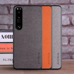 Case for Sony Xperia 10 5 1 Ace 2 II III IV coque Luxury textile Leather phone cover for sony xperia ace iii case funda capa