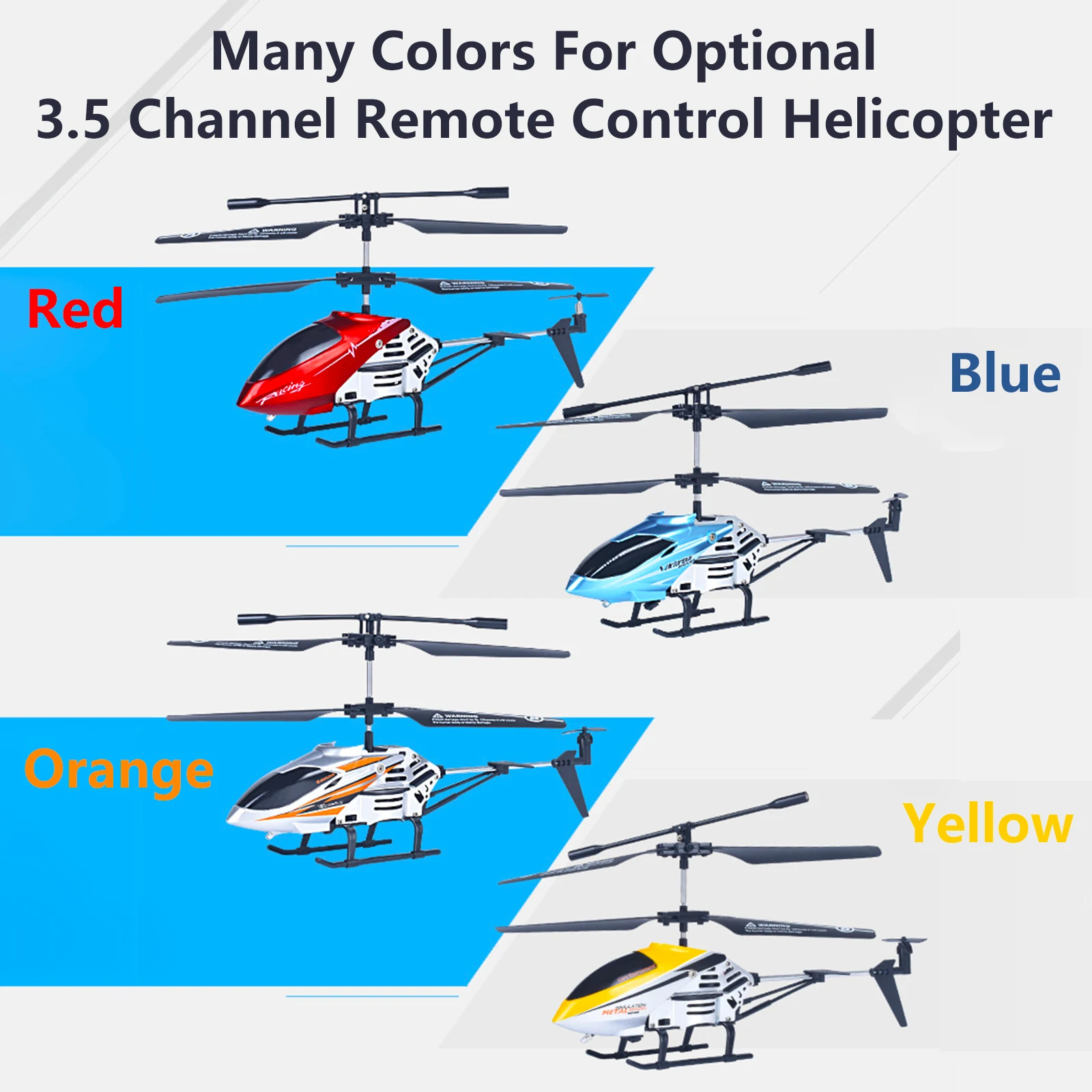 New Remote Control Helicopter Big Extra Large Size 20cm Rc 2.4G 3.5Ch Altitude Hold Alloy Body Children Gift Toys for Boys