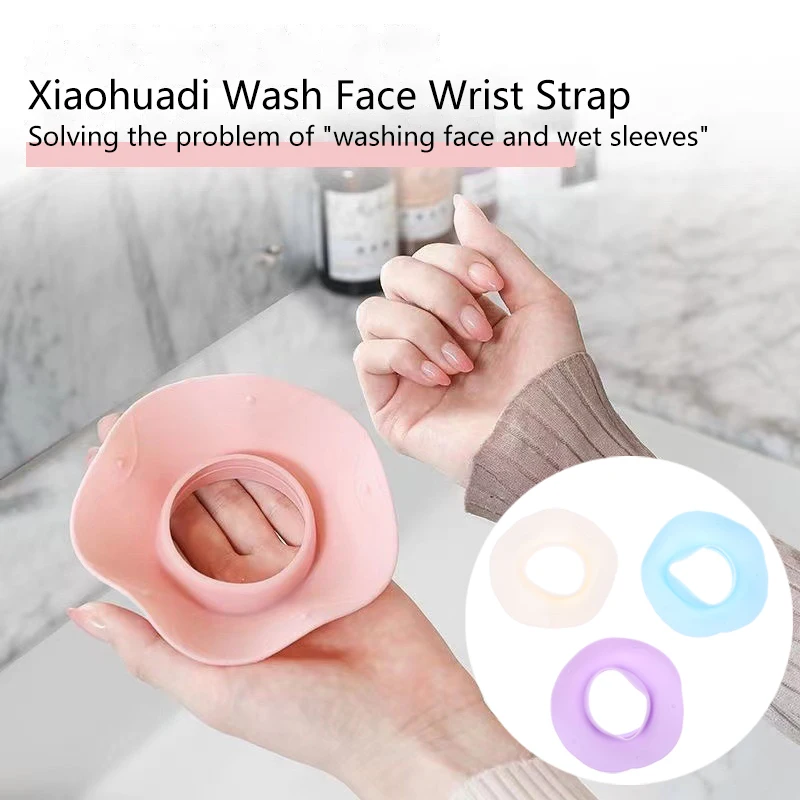 1 Paar Wassen Gezicht Spa Polshorloge Band Siliconen Effen Kleur Waterdichte Haaraccessoires Headwrap Handgemaakte Make-Up