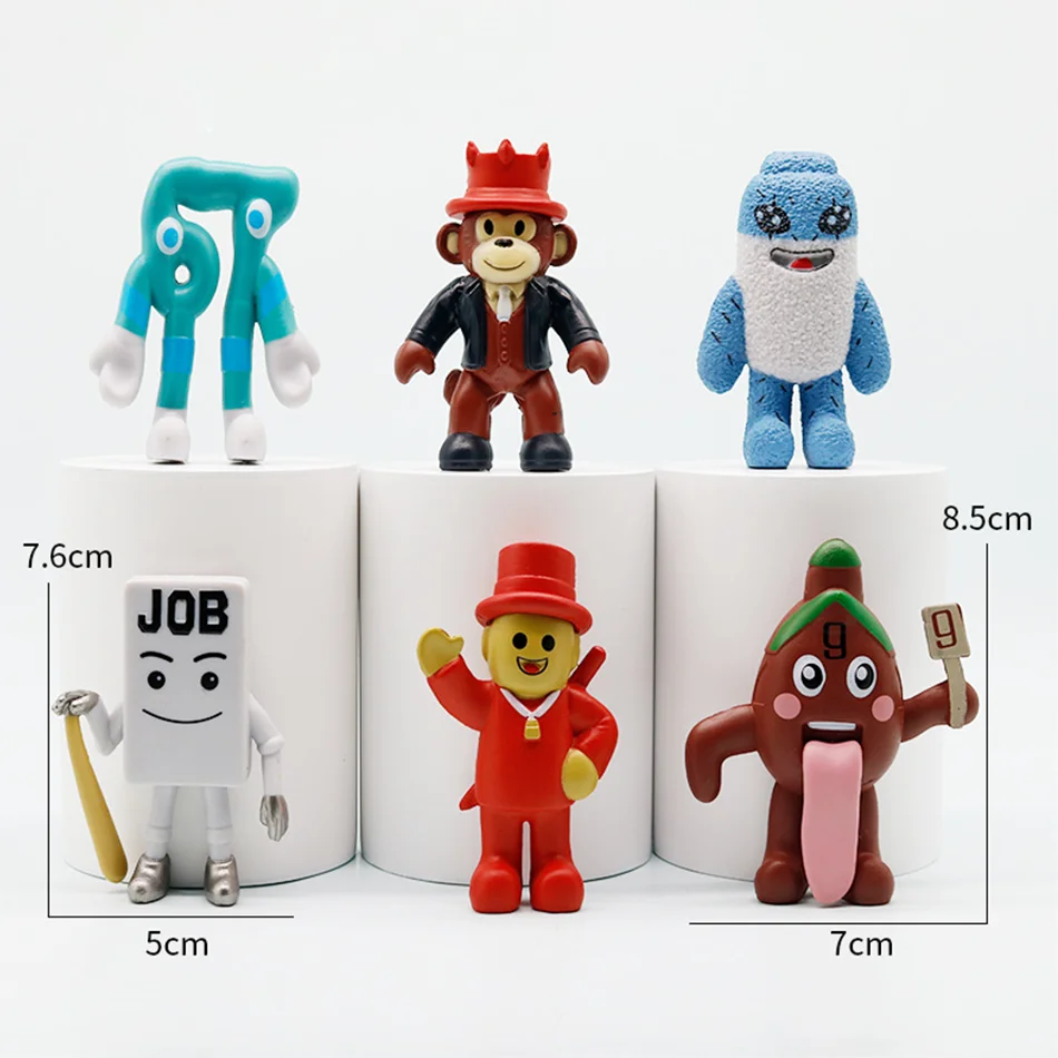 NUOVO 8 pezzi/set STEAL A BRAINROT Blu No. 67 Toy Cute House Dolls Gioco che circonda il blu n. 67 Giocattoli per bambini Regali di Natale