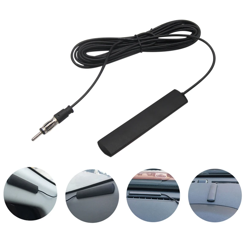 Universal 4M Auto Car Radio TV FM Antenna Signal Amp Amplifier For Marine Car Vehicle Boat RV Signal Enhance Device