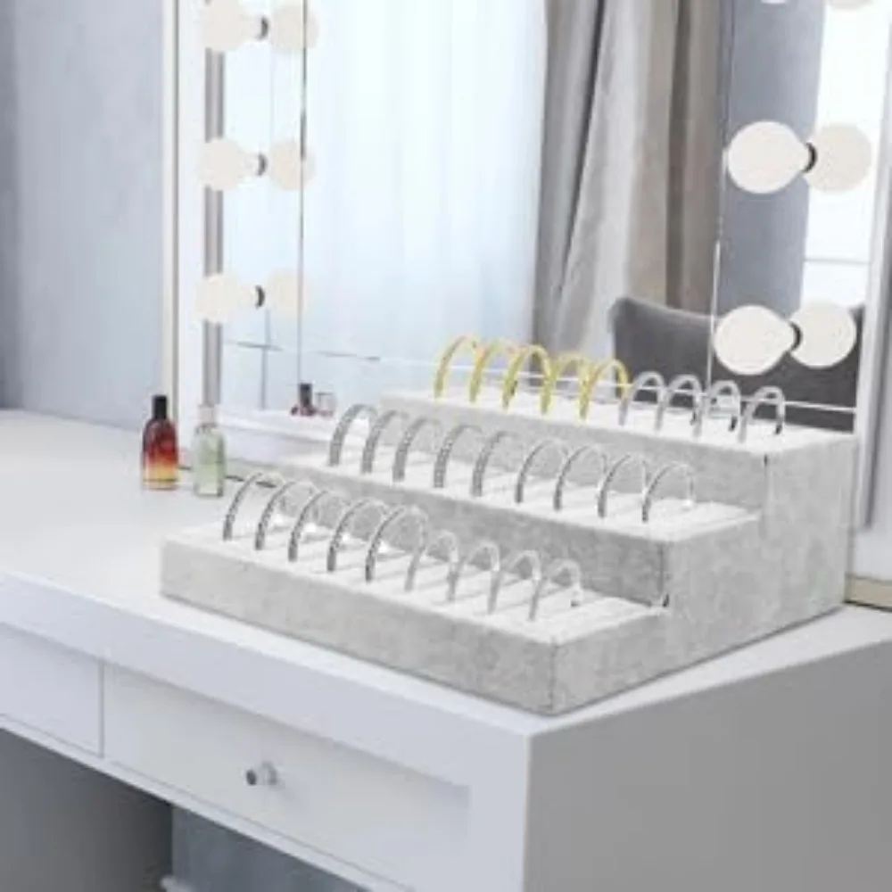 Bangle Display Tray - 30 Slot Showcase Organizer for Bangles 3-Tier Bangle Organizer Display Bracelets Tray Holder Jewelry
