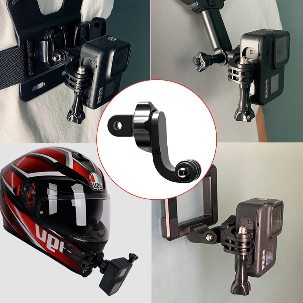 Adapter wspornika pionowego do GoPro Hero 12 11 10 9 8 7 Yi DJI SJCAM Kask motocyklowy Podbródek Uchwyt do montażu na stojaku Akcesoria do kamery