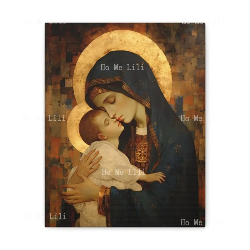 Mother Of Mercy Gallery Wrapped Sanctified Souls Religious Art For Your Home Virgin Mary Christ Child Canvas Print Poster