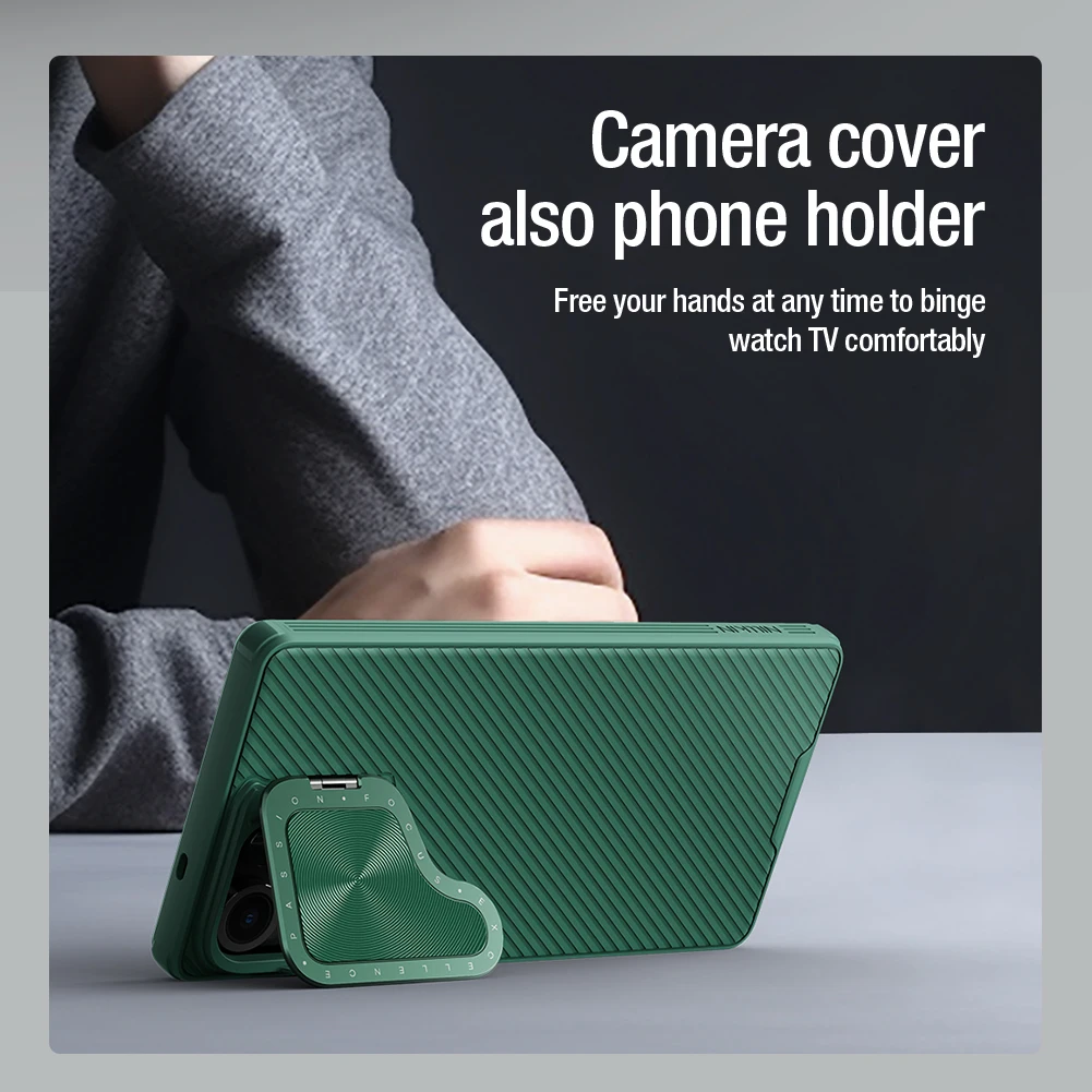Nillkin camshield rekvizita pouzdro pro Samsung galaxy S25 ultra/s24 uitra flip-style mobilní telefon držák s objektiv ochrana