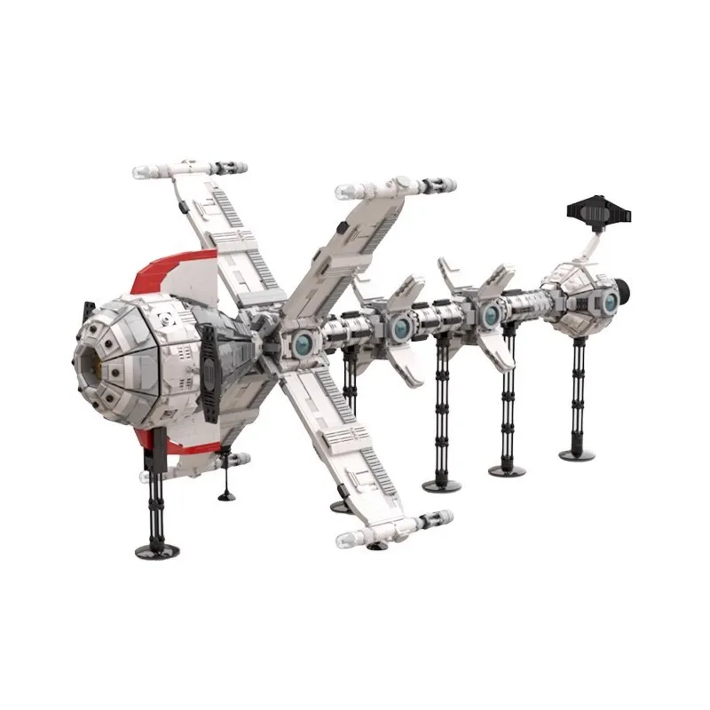 

MOC Building Block Comet Spacecraft Space Commando Peripheral Model Ornaments Creative Children's Collection Gifts