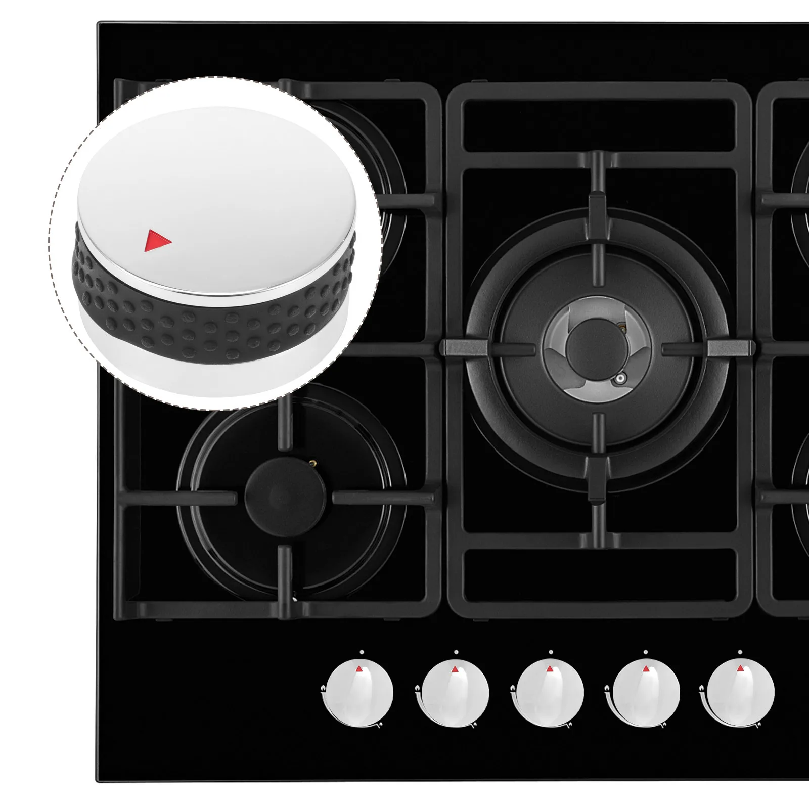 

Gas Stove Knob Plastic Easy Operate Replacement Kitchen Stove Control Switch Gas Range Burner Knob Accessory Grill Knobs