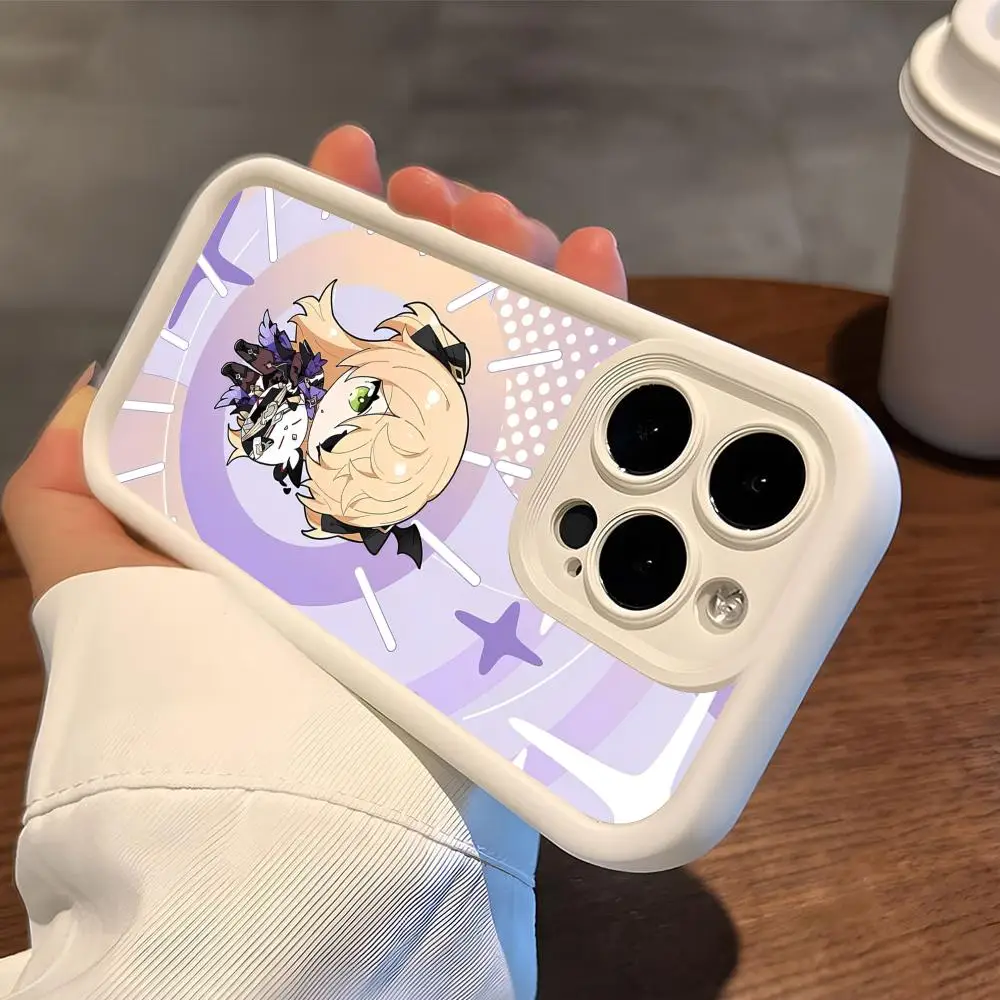 

Чехол для мобильного телефона Game GI Fischl для iPhone 17 16 15 14 13 12 11 Air Pro Max Plus, утолщенный, из ТПУ, цветной, для смартфонов