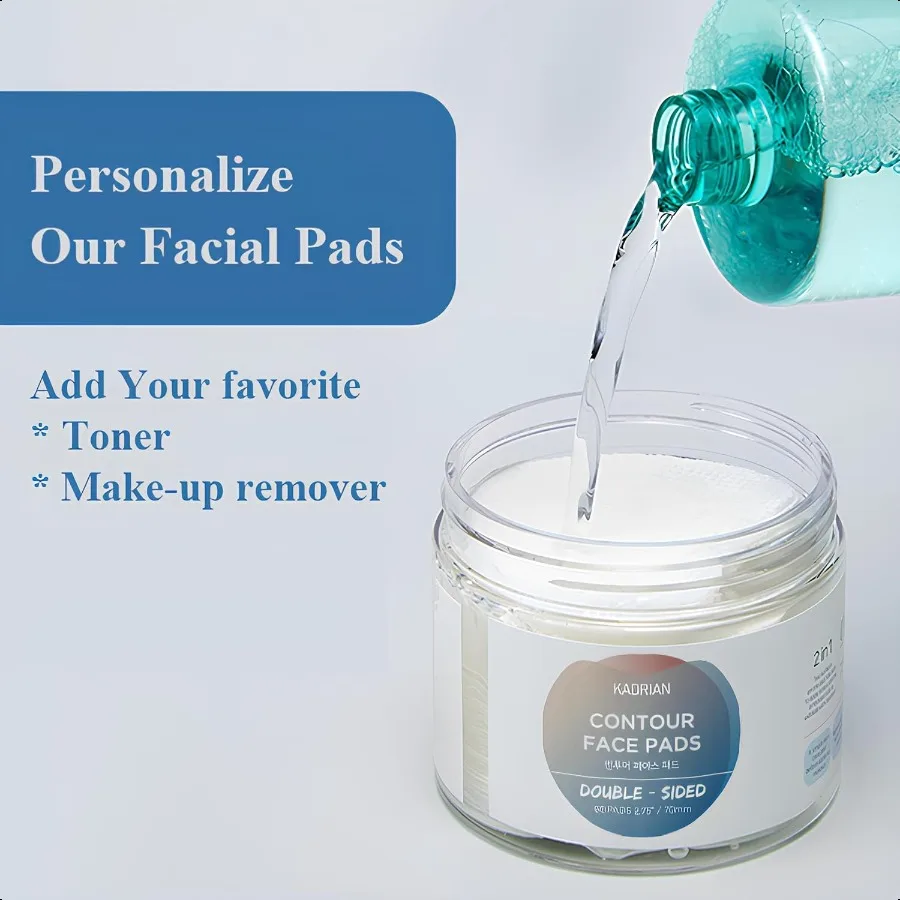 Exfoliating Cotton Rounds for face DoubleSided Round Cotton Pad for Face Makeup Toner Pads Lint Free Makeup Remover Pads Skin C