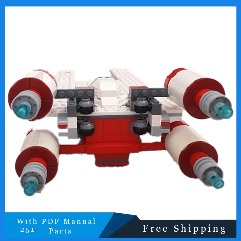 

251 PCS Star Battle Series Creative U-shaped Wing Warplane Technical Building Blocks Model Educational DIY Assembly Toy Boy Gift