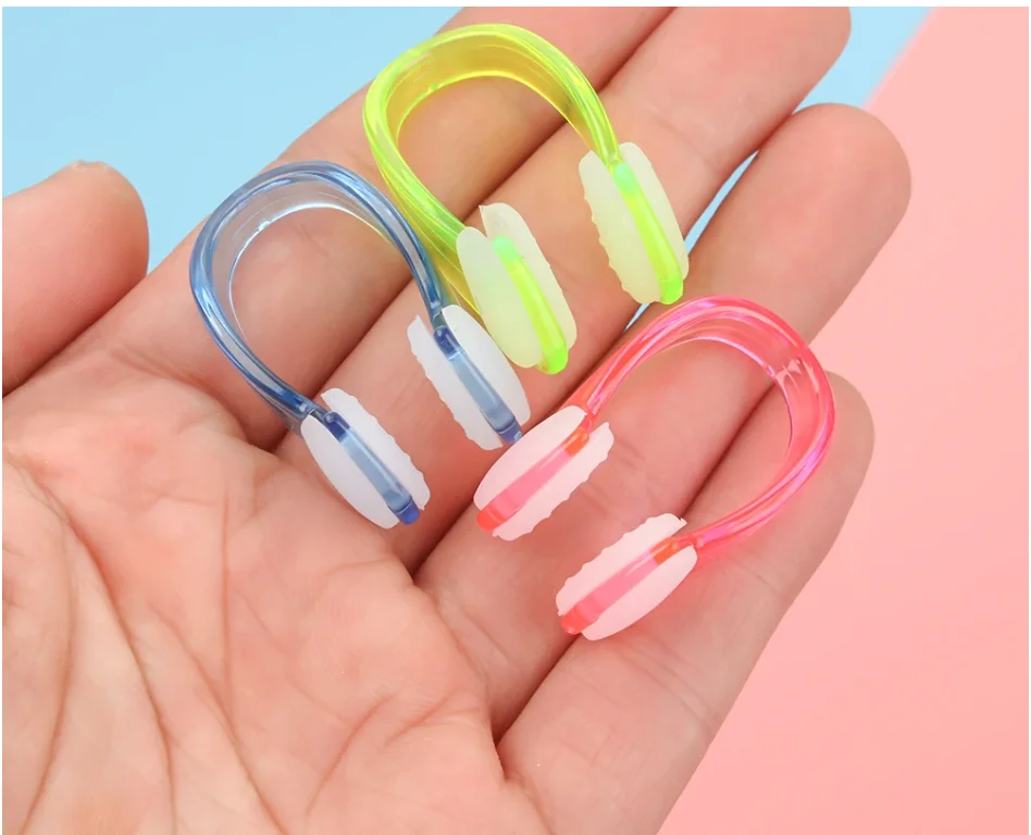 4PCS Kleine Größe Silikon Weiche Schwimmen Nase Clip Schwimmen Ohrstöpsel Pool Wasserdichte Ohrstöpsel Anzug Zubehör Für Erwachsene Kinder – Detail 7