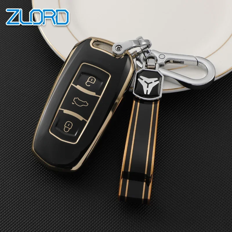 TPU Car Smart Key Cover Case Shell Fob For Geely Atlas Boyue NL3 EX7 SUV GT GC9 Emgrand X7 Borui Auto Holder Accessories