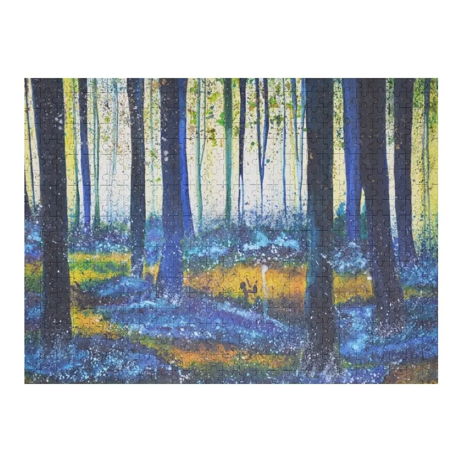 

Головоломка Bluebell Woods, деревянные композиции для детей, персонализированная головоломка для детей, головоломка