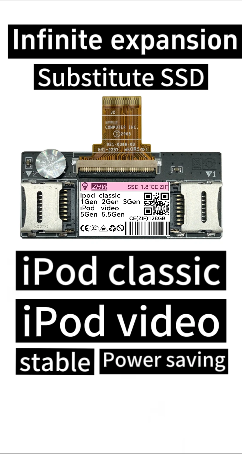 iPod classic iPod video unlimited expansion CD TF adapter instead