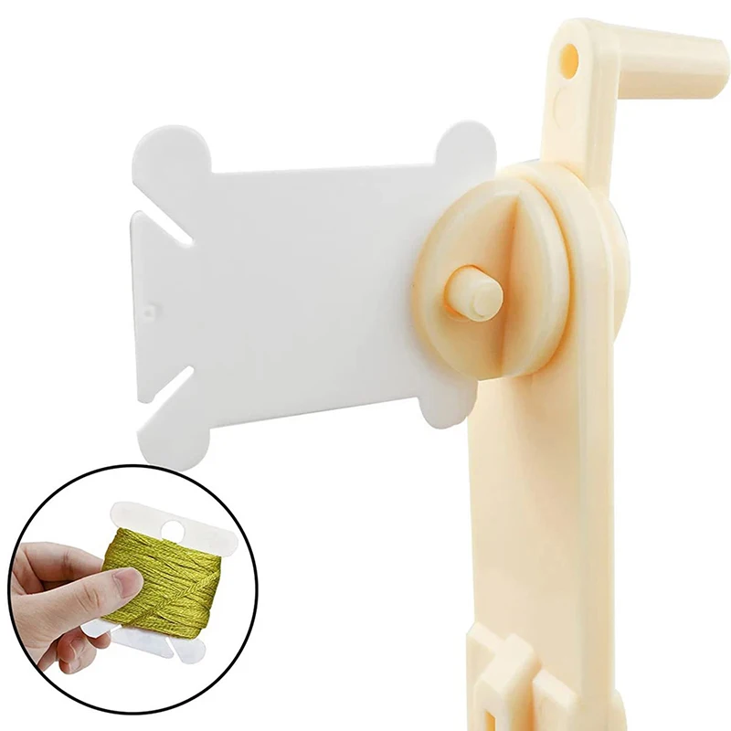 50Pcs Plastic Floss Bobbins Set Embroidery Floss Organizer Bobbin Winder Craft DIY Sewing Storage Thread Organizer Holder