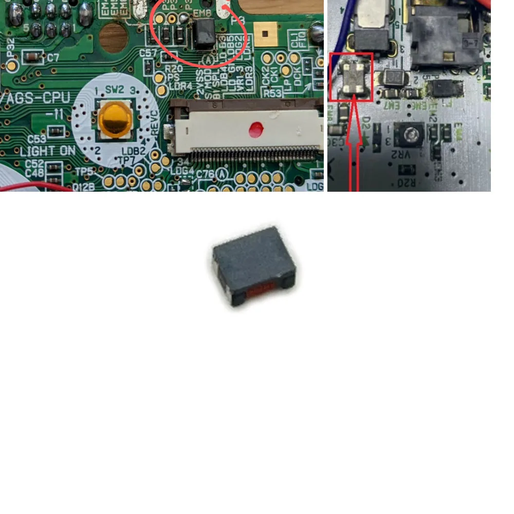 5 шт. EM8 для Nintendo DS Lite и GameBoy Advance GBA SP, запасная часть, дроссель фильтра