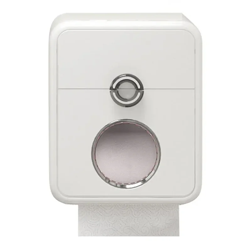 ABJN-Toilet Paper Holder For Bathroom Toilet Paper Holder With Drawer Wall Mounted Paper Roll Holder Double Layer Tissue Box
