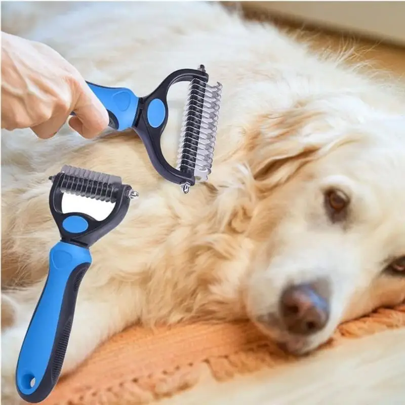 68UC Pet Hair Removal Combs Rake Combs Deshedding Combs Dematting Combs Shedding Combs Dogs Combs Cats Combs Grooming Combs