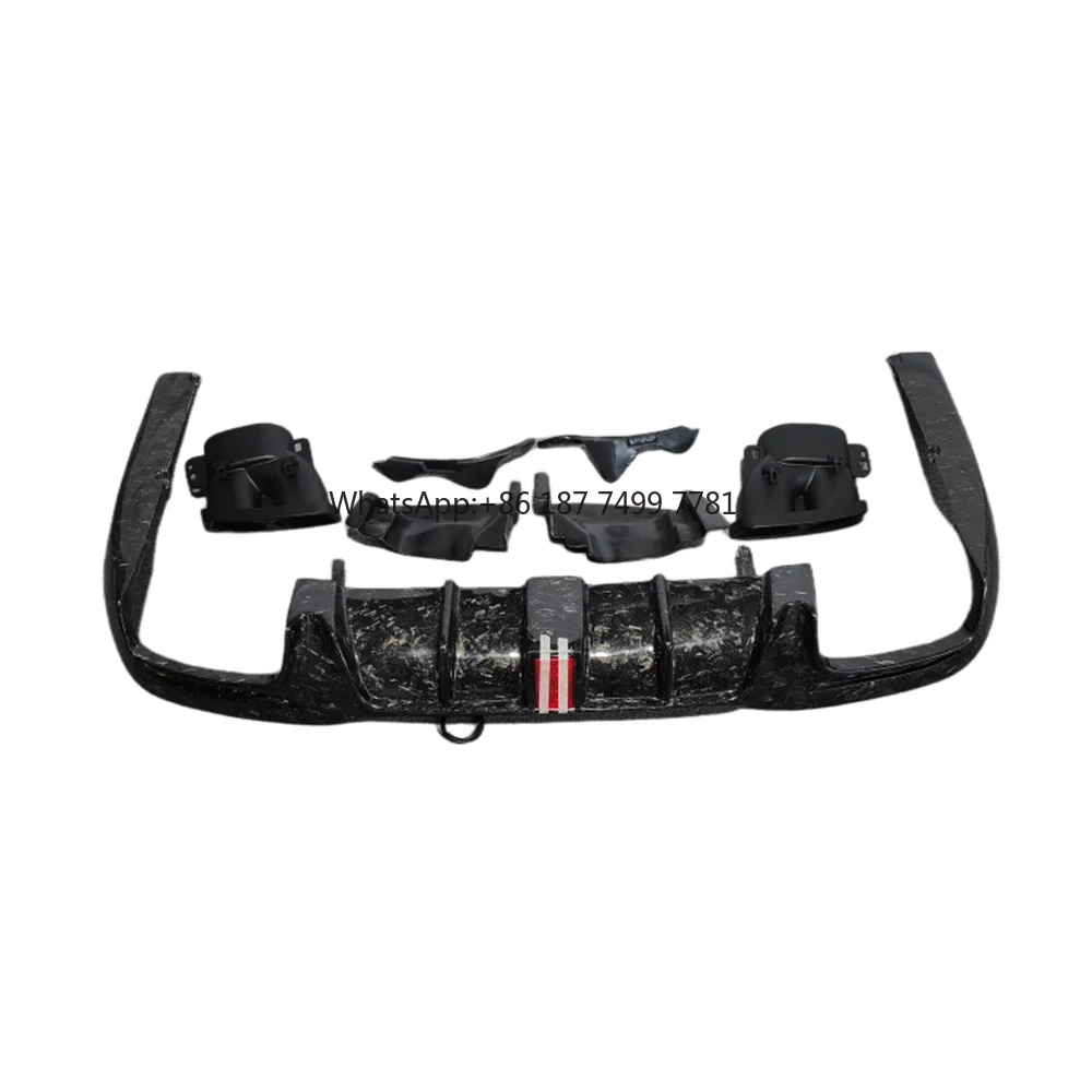 

Used for 2017-2020 . . S-Class W222 S63 S65 Forged Carbon Fiber B-style Rear Bumper Diffuser Tail Body Kit
