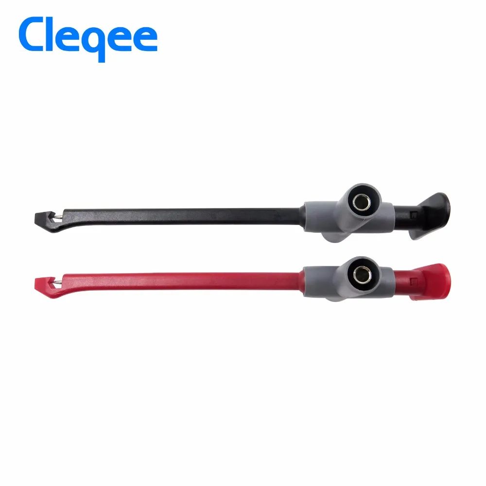 Cleqee P5010 2pcs puncture probe Auto repair multimeter test clip car test tool can connect to 4mm banana plug