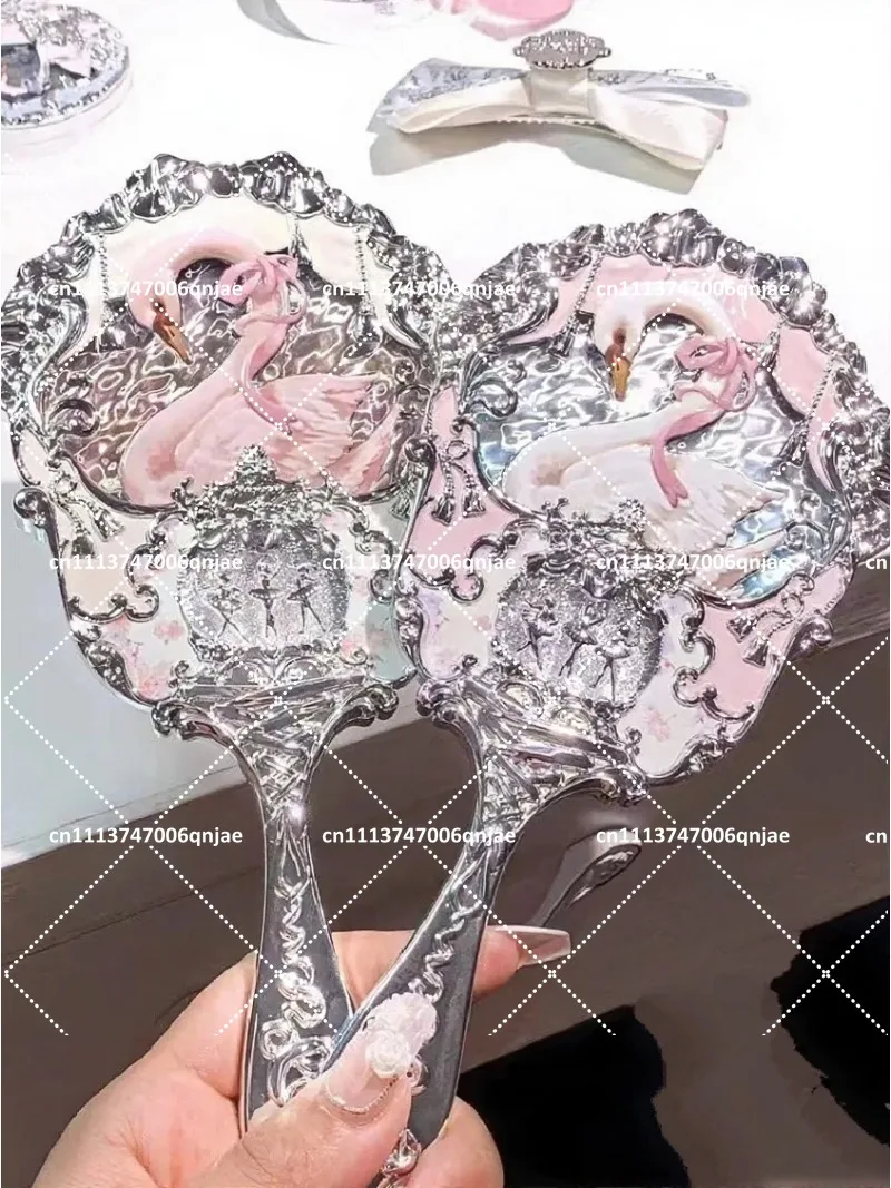 80% New Swan Ballet Series Pillow Bag Barrettes Perfume Hand Mirror Storage Box