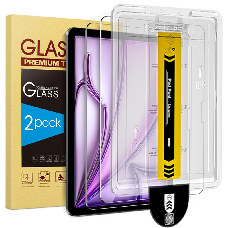 

Простая установка защитной пленки для экрана iPad Pro 11 13 дюймов iPad11 2025 2024 A16 закаленное стекло для iPad Air M3 M4 Mini A17Pro HD пленка