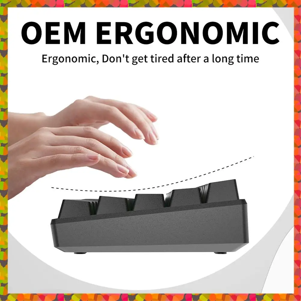 

Promotion! Mechanical Keyboard 61 Keys Mixed Light Hot Swap Keyboard Office Accessories Gaming Keyboard