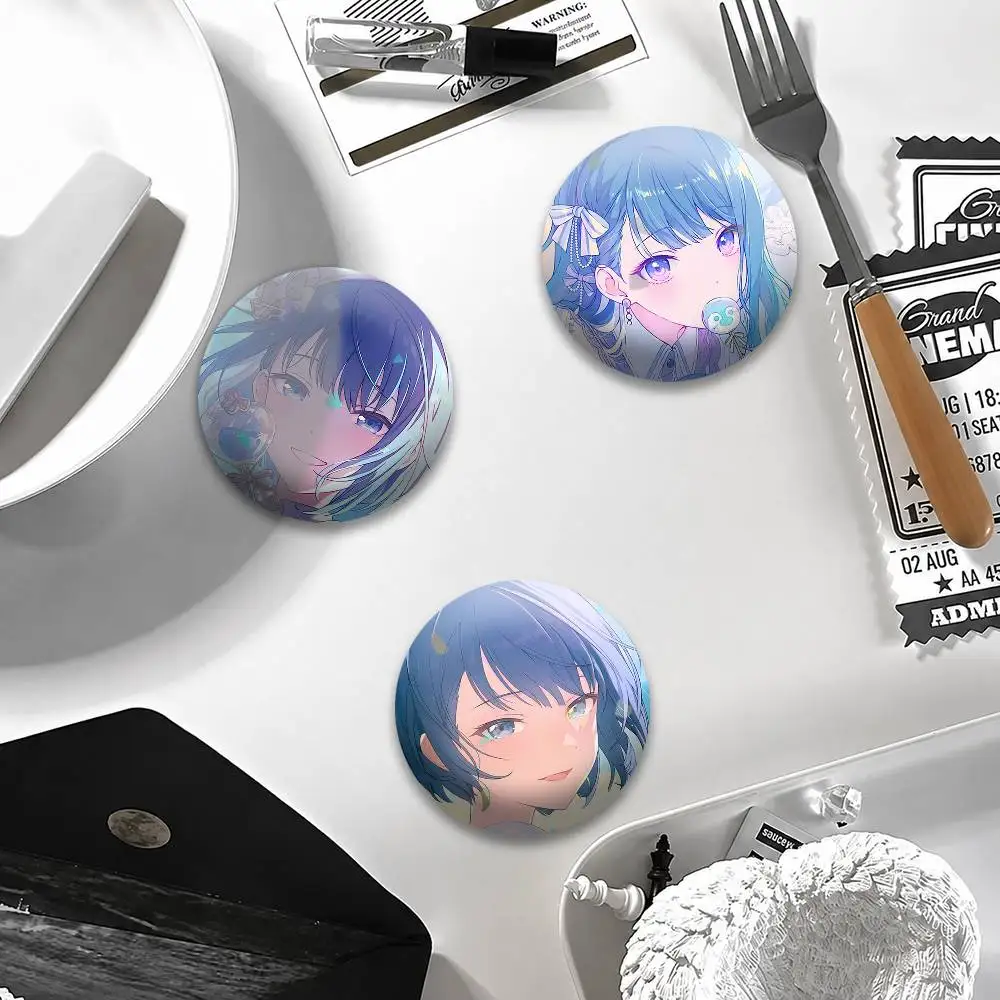 Project SEKAI Haruka Kiritani Button Pins Backpack Clothing Decor Brooch Badge Jewelry Gifts for Kids