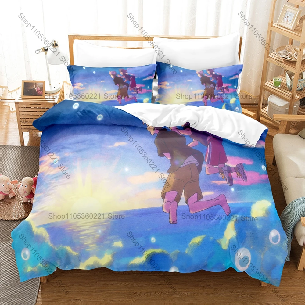 Osana Najimi Deji Meets Girl Campus Daily Cute Anime Print Duvet Cover + 2 Pillowcases Anime Fans 3pcs Bedding Set