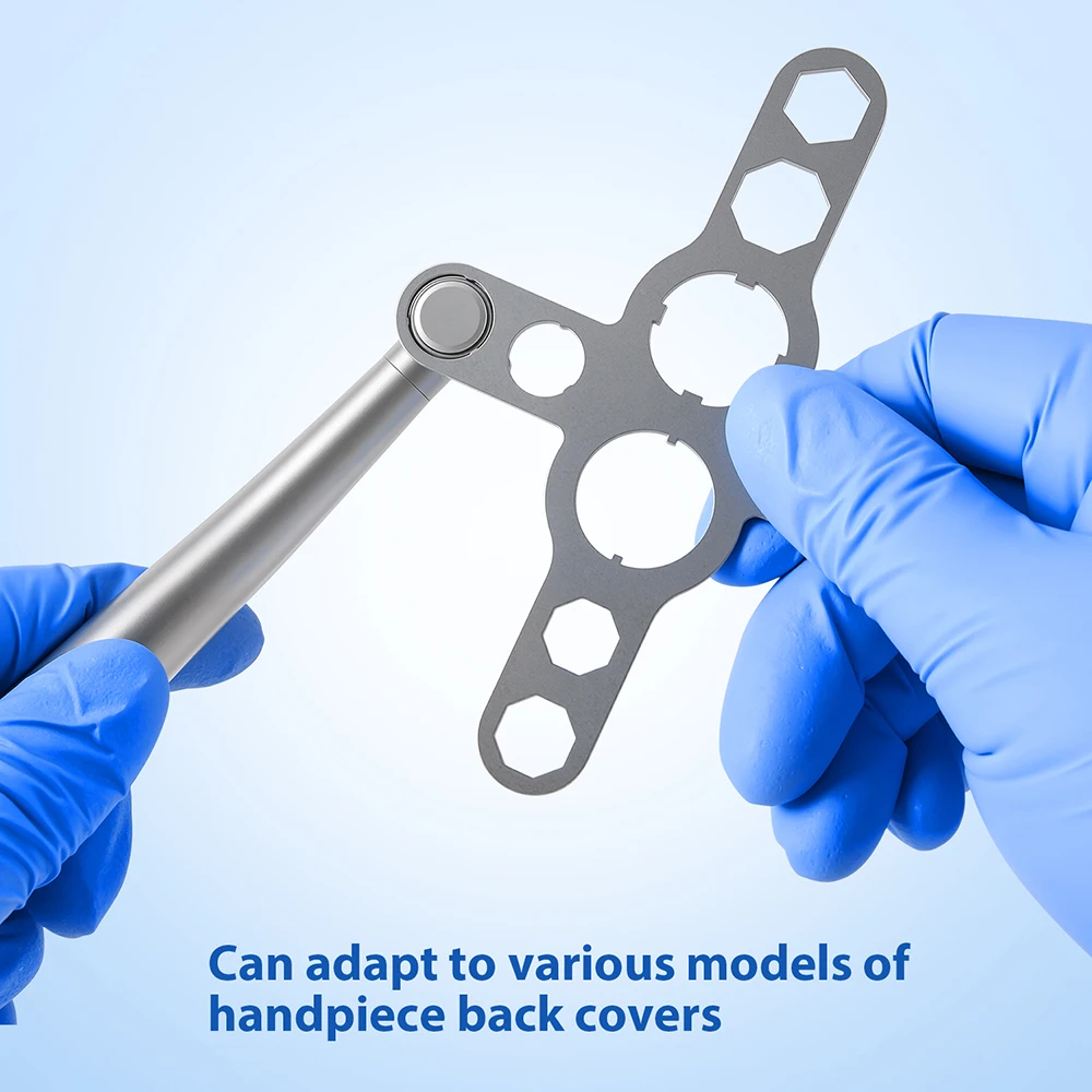 

AZDENT Dental Turbine Handpiece Wrench Implant Motor Cartridge Rotor Shaft Spindle Back Cover Repair Removal Tool