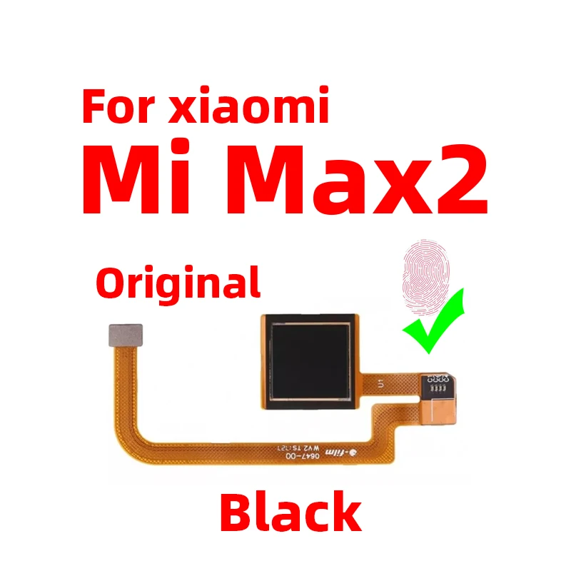 Original For Xiaomi mi Max 2 Fingerprint Sensor Scanner Touch ID Connect home button Flex Cable