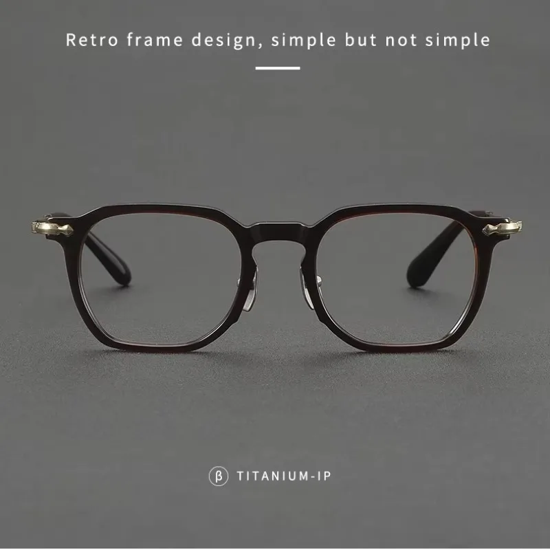 Classic Retro Eyeglass Frames Men's Anti-Blue Light Reading Glasses Women Customizable Prescription Eyewear Lightweight Frame
