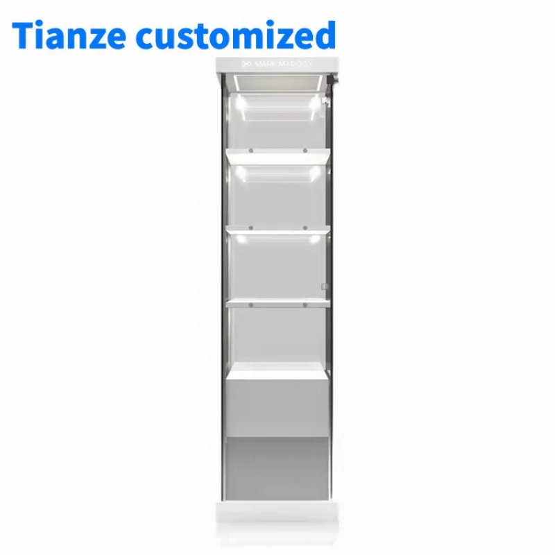 

[Customized]OEM Jewelry Store Glass Jewelry Display Stand Lockable Display Glass Cabinet Design Glass Showcase