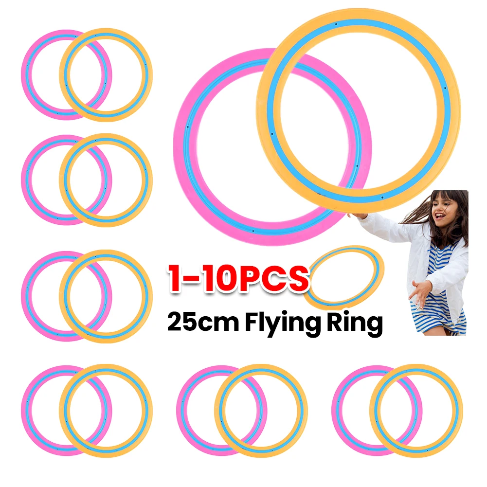 25cm Flying Disc Portable Sports Play Discs Versatile Throwing Catching Disc Outdoor Flying Disc  for Kids Adults