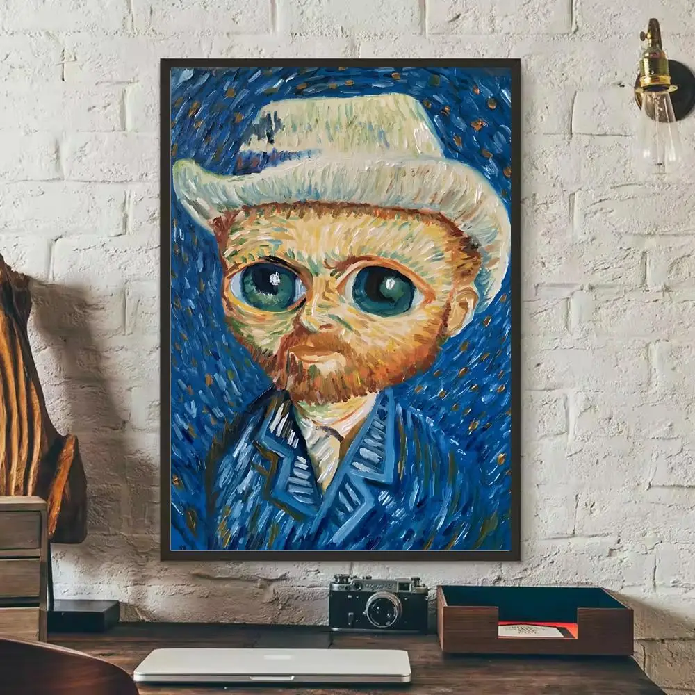 Van Gogh Second Creation Lustiges Poster für Zuhause, Wohnzimmer, Schlafzimmer, Bar, Flur, klebrige Wandkunst, Druck, ästhetische Dekoration – Detail 11