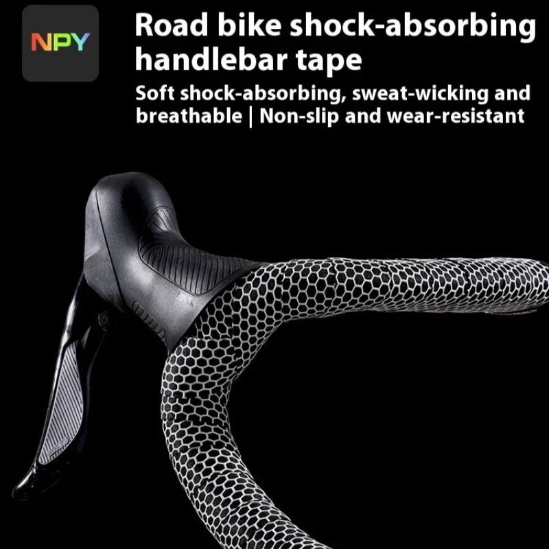 NPY  Bike Handlebar Tapes Anti-slip Cotton Cycling Tape Shock-absorbing Sweatabsorbing Bicycle Handle Straps Cycling Equipment