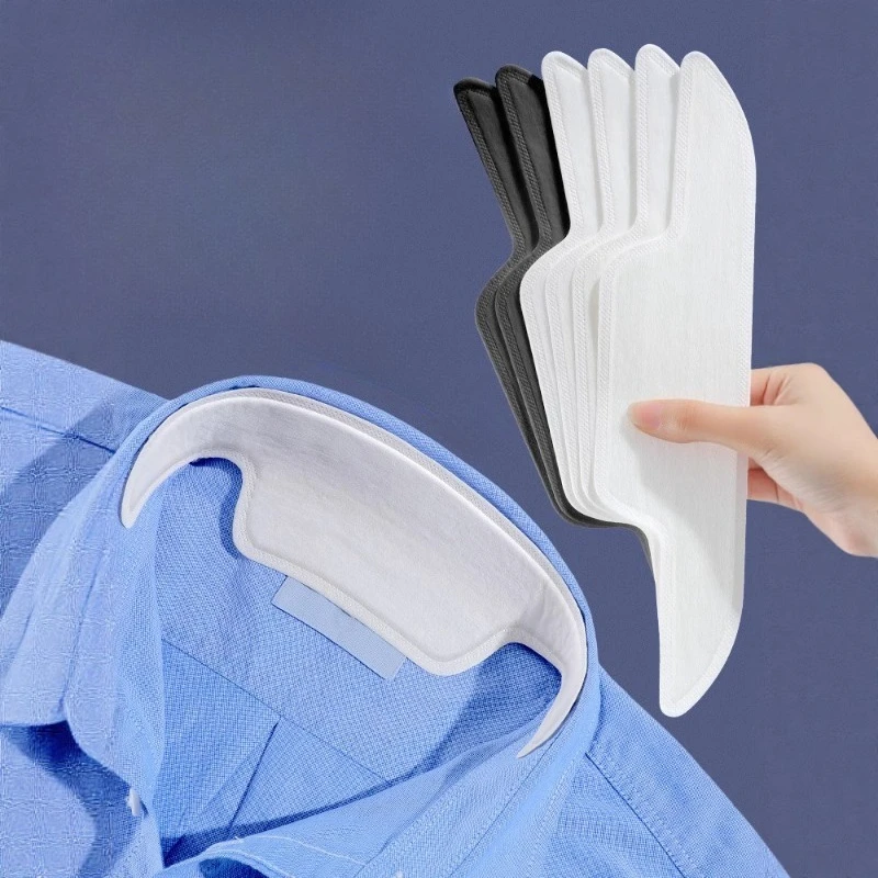 Collar Protector, Sweat-absorbing Collar Sticker for Shirts Disposable Collar Protector Dirt-resistant Brim Sticker for Shirts