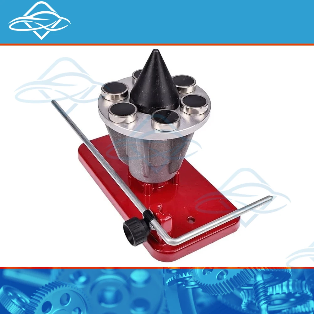 42-047 339075B Lawn Mower Blade Balancer Replace Lawn Mower For Lawnmower Magnetic Wall Mount Blade Balancer Black Red XLB-1132