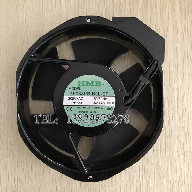 

NMB 15038PB-B0L-EP AC 200V 34/33W 172x150x38mm Server Cooling Fan