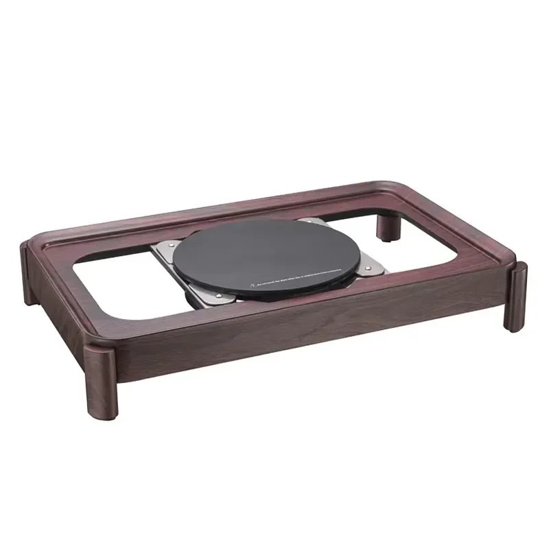 Chafing Dish with Wood Grain Stand Induction Chafing Dish Food Warmer Chafer Buffet