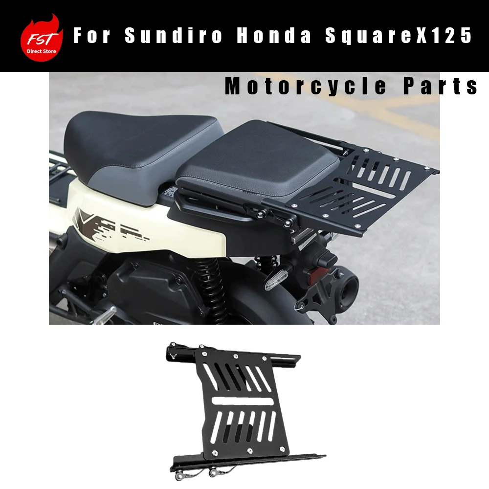 Sliding Rear Rack Luggage Carrier Accessories for New Dazhou Honda SquareX125 Zoomer Box Motorcycle Modification