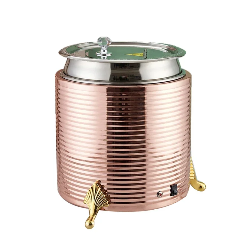 Stainless Steel Buffet Thermal Insulation Electronic Warmer Commercial Electric Insulation Pot Hotel Breakfast Soup Warmer