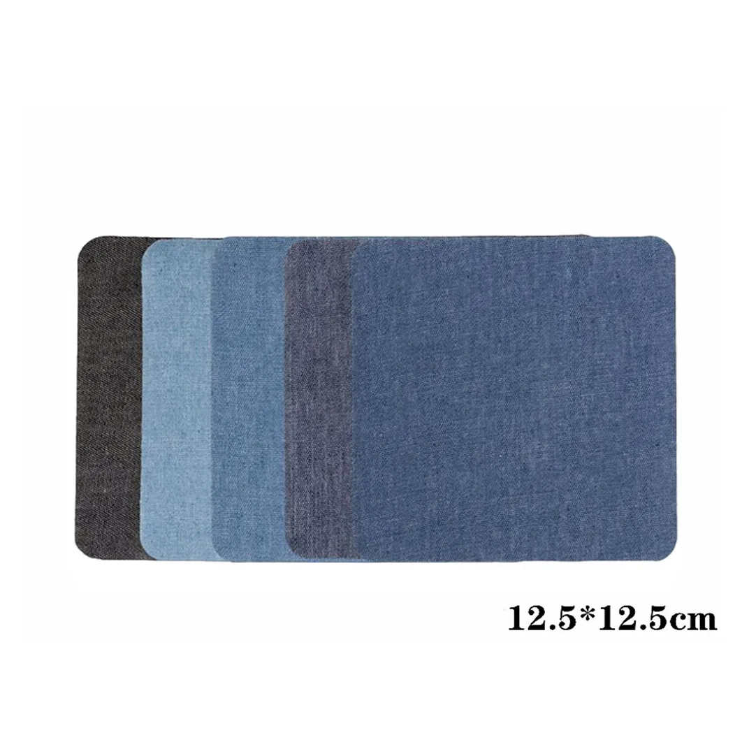 Knee Fabric Patches Iron On Embroidered Applique Repair Patch Twill Sew Denim Paste for Clothing Elbow Pants Jackets Jeans Hat