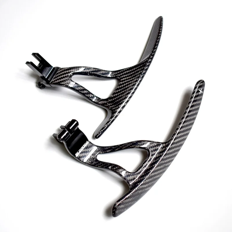 Custom Carbon Fiber Shift Paddles for Nissan GTR R35 R36 CBA DBA Sports-Style Leather Steering Wheel Accessories