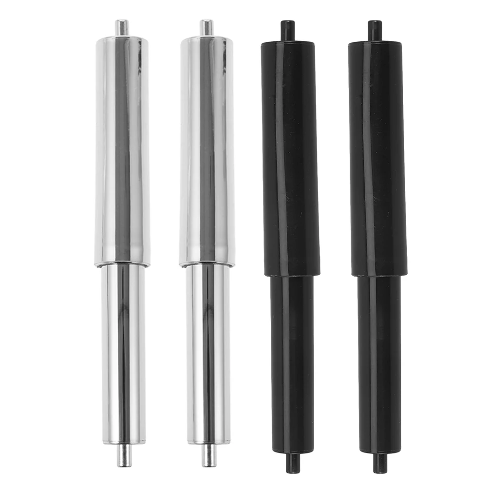 

4pcs Toilet Paper Holder Shaft Chrome Finish Bathroom Tissue Spring Bar Black Matte Storage NapkinBracket Paper Towel Rack